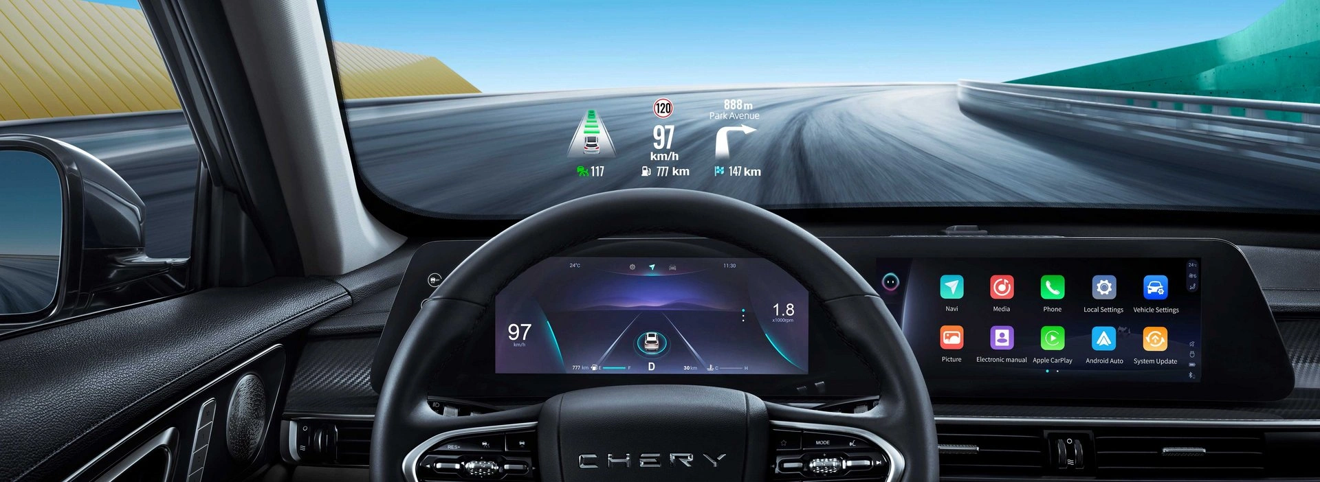 Cabina inteligentă CHERY