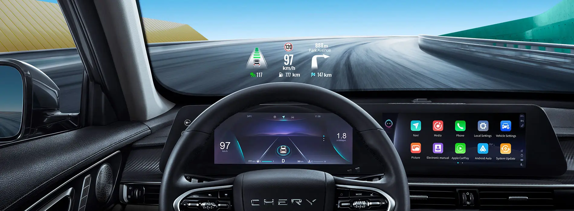 Chery TIGGO 4 Hybrid interior tehnologie